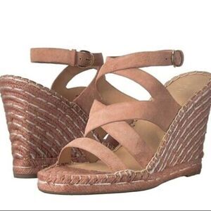 🌟joie Korrat Pink Espadrille Wedges🌟